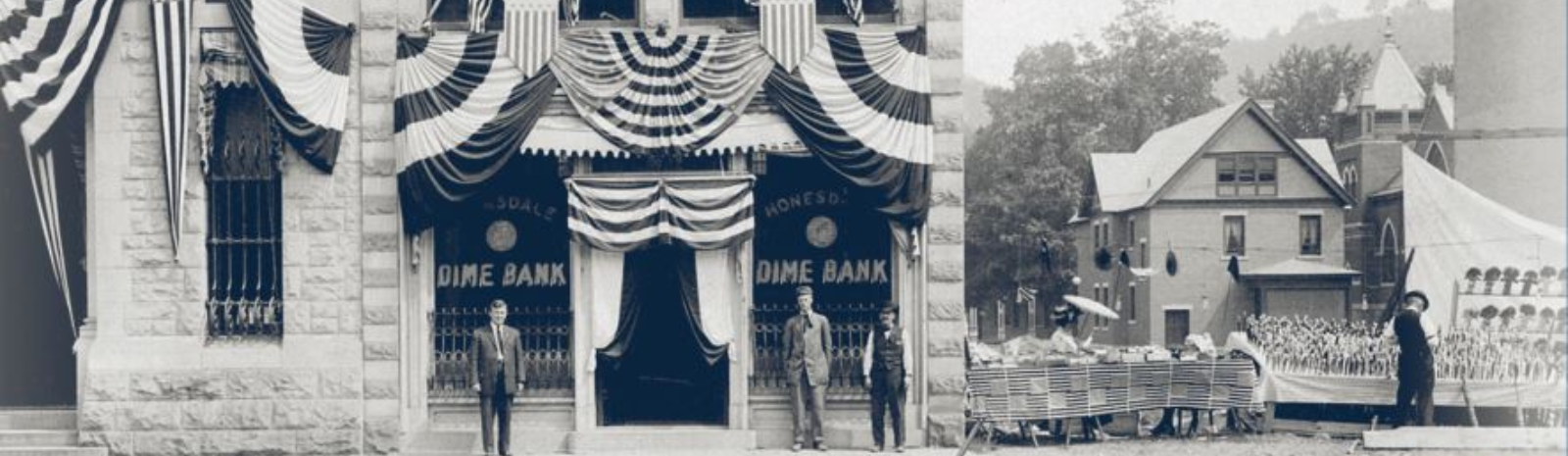 The Dime Bank first headquarter building in the 1900s.